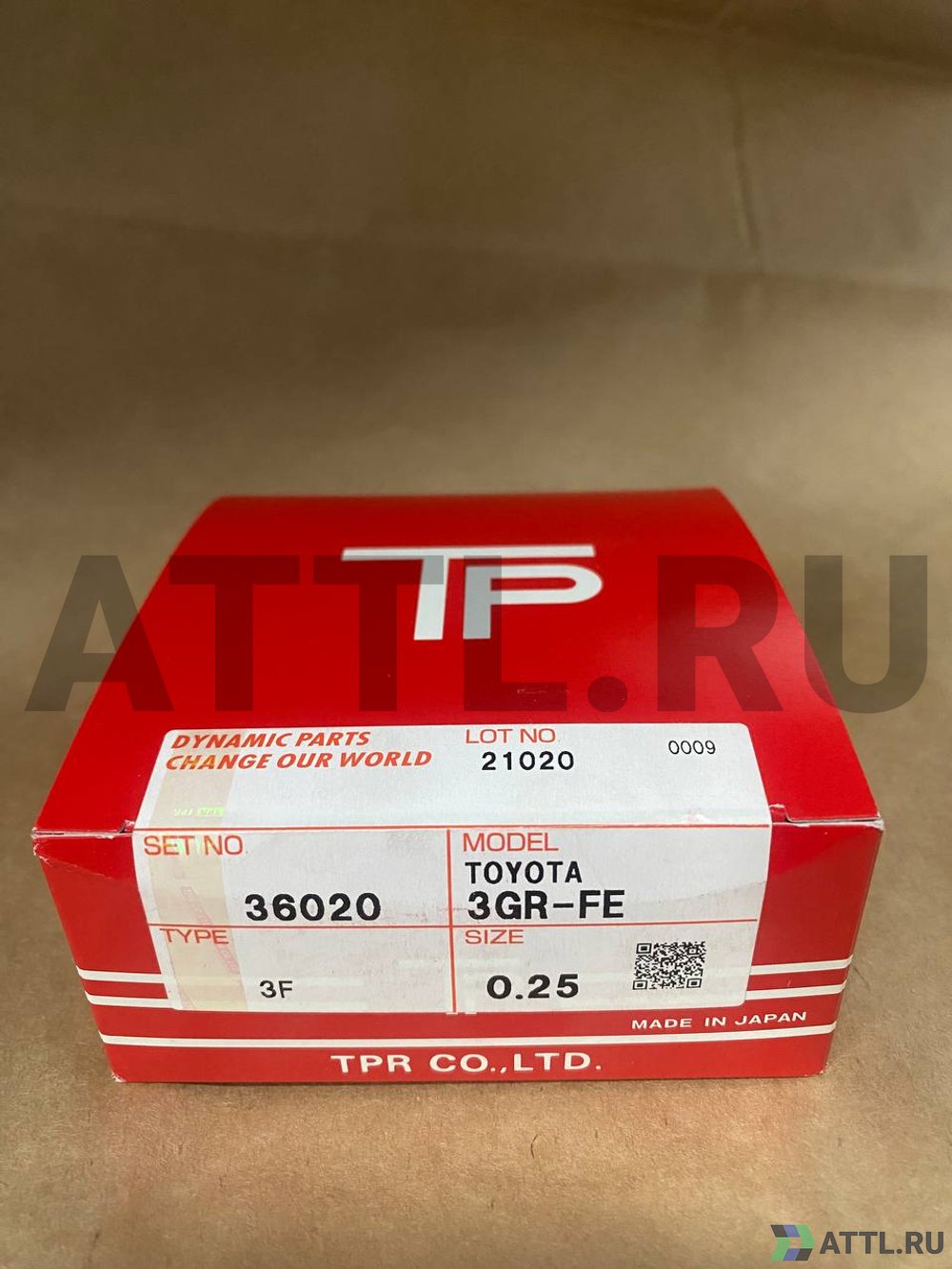 TPR 36020 025 Поршневые кольца 3GR-FE