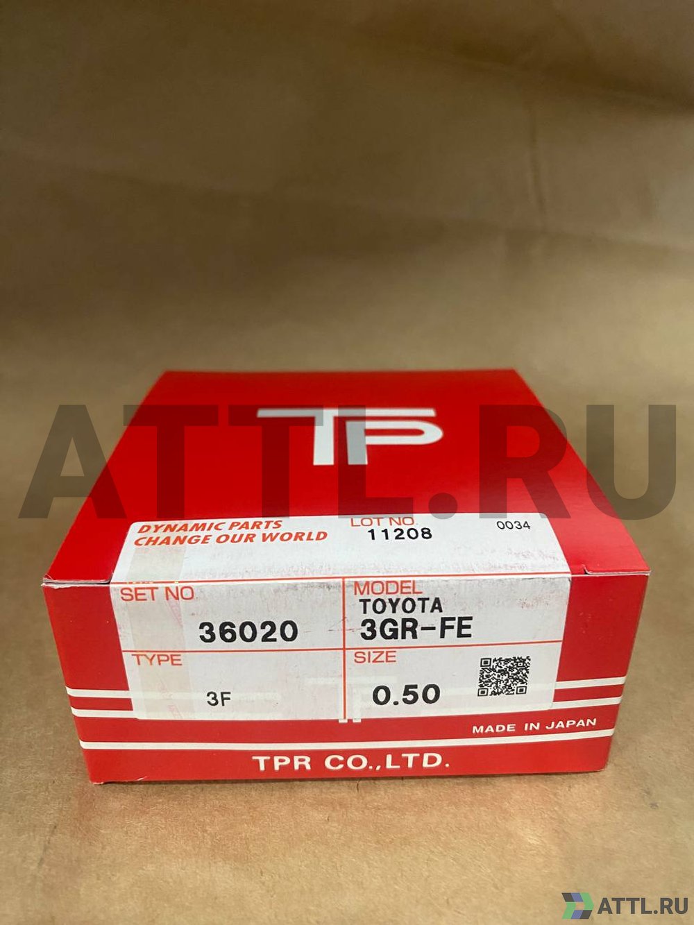 TPR 36020 050 Поршневые кольца 3GR-FE