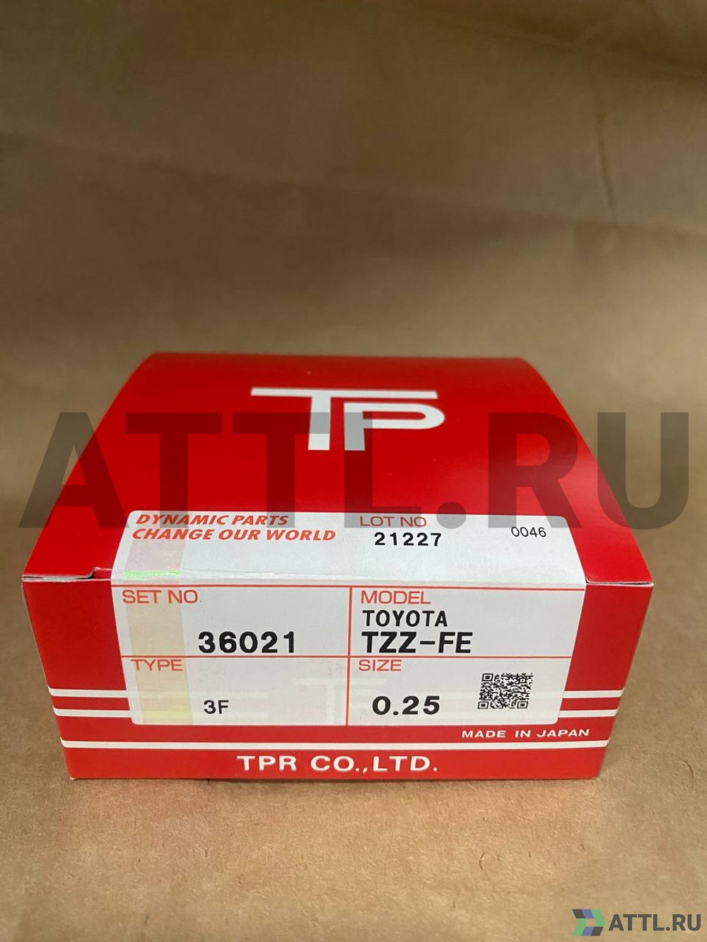 TPR 36021 025 Поршневые кольца 1ZZ-FE