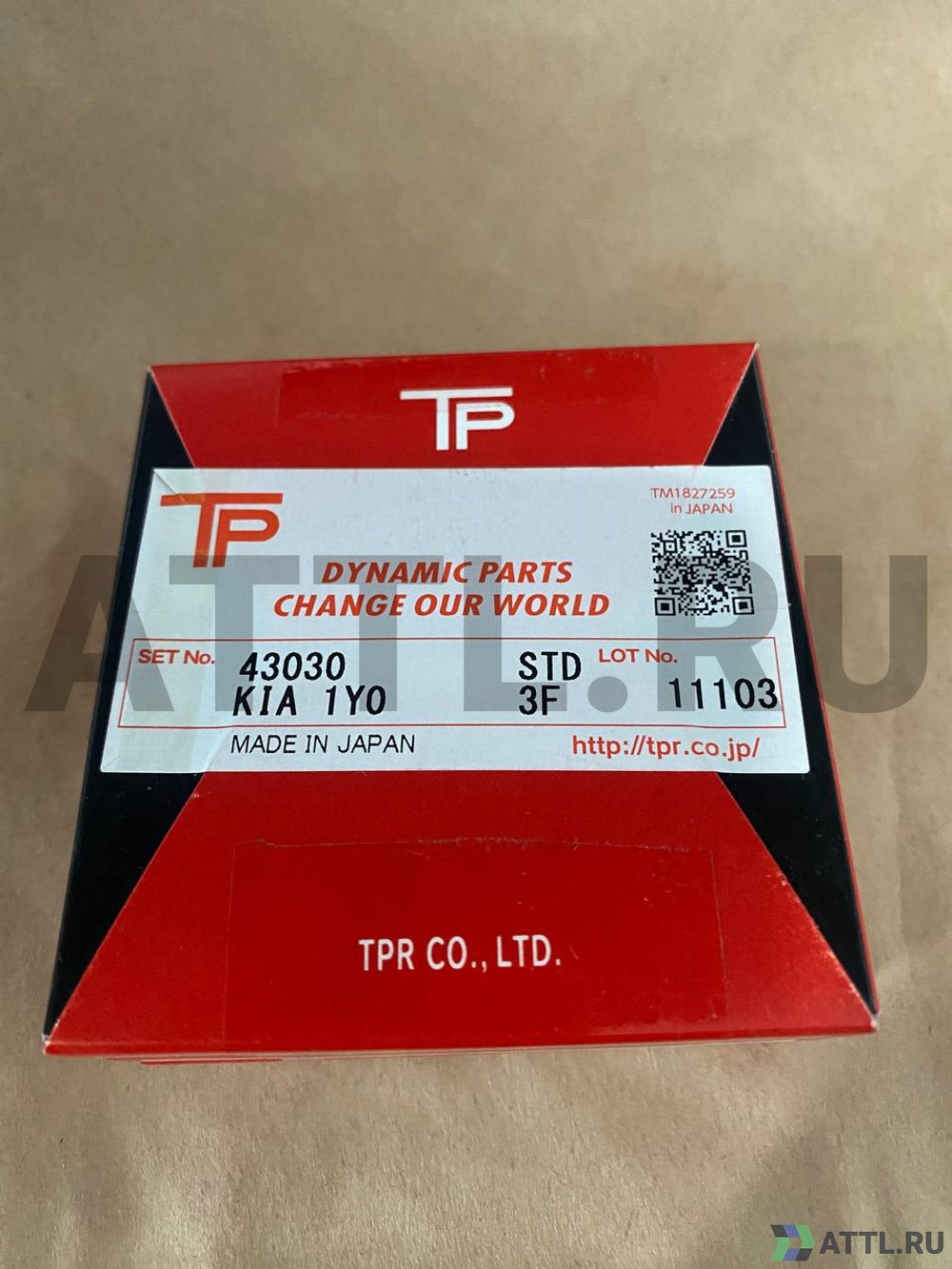 TPR 43030 STD Поршневые кольца PICANTO 3CYL